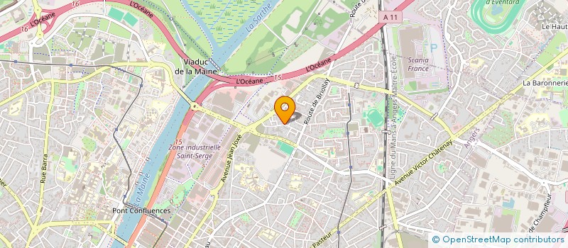 localisation de l'entreprise VINBER à ANGERS