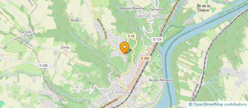 localisation de l'entreprise VINBLAND  CONDRIEU