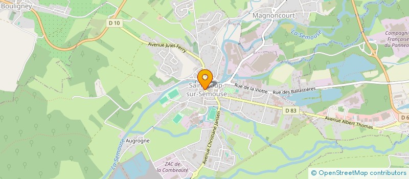 localisation de l'entreprise VINC & GE  SAINT-LOUP-SUR-SEMOUSE