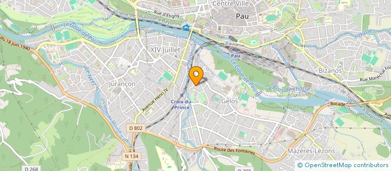 localisation de l'entreprise VINCAG  GELOS