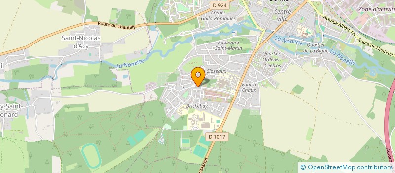 localisation de l'entreprise VINCE  SENLIS