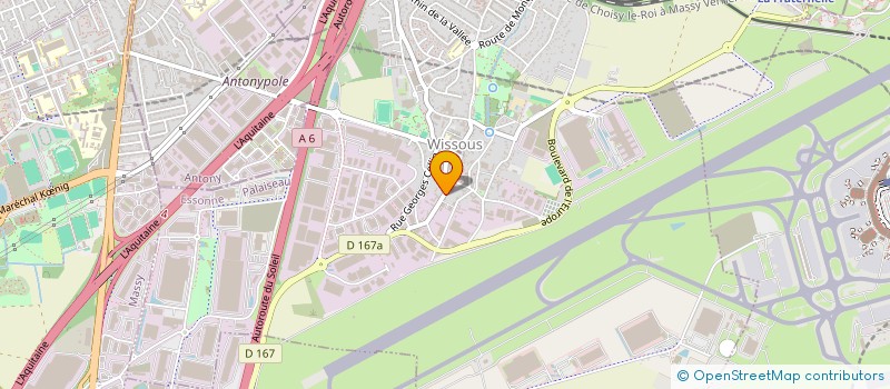 localisation de l'entreprise VINCE AD à WISSOUS