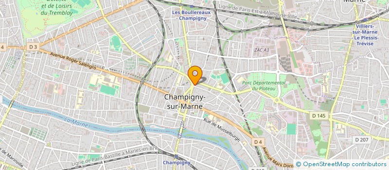 localisation de l'entreprise VINCE ELECTRIC-CALL à CHAMPIGNY-SUR-MARNE