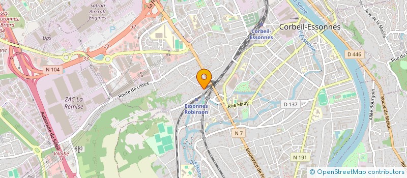 localisation de l'entreprise VINCE FERRER à CORBEIL-ESSONNES