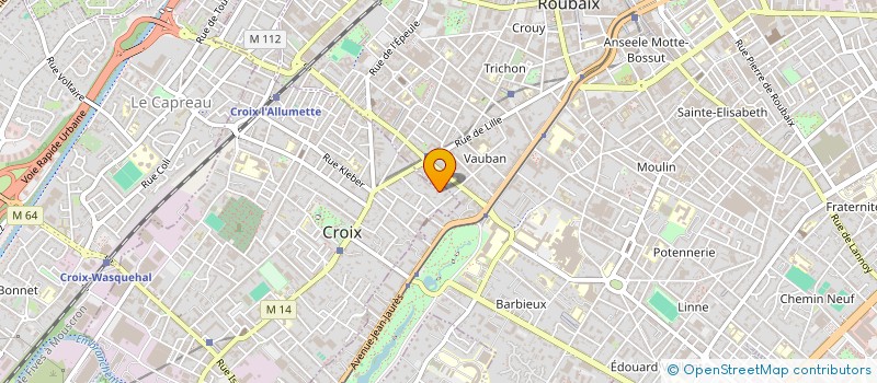 localisation de l'entreprise VINCE IMMO à CROIX