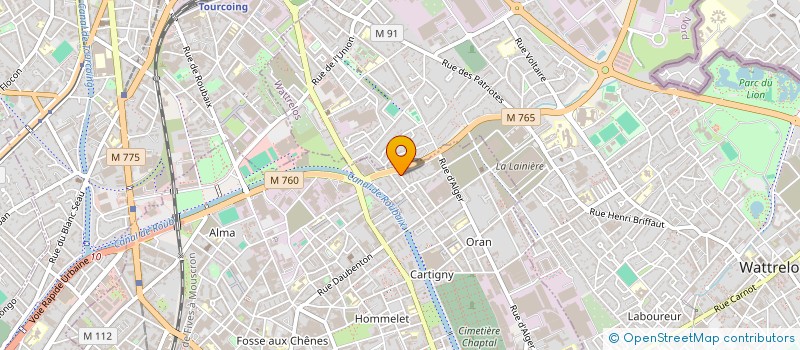 localisation de l'entreprise VINCE & JUJU IMMOBILIER  ROUBAIX