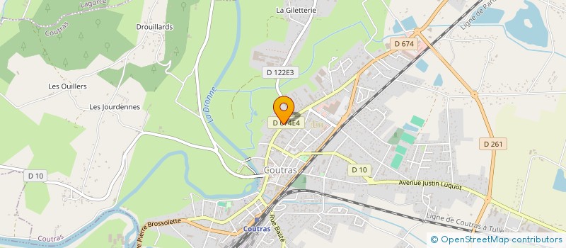 localisation de l'entreprise VINCE PLATRERIE à COUTRAS