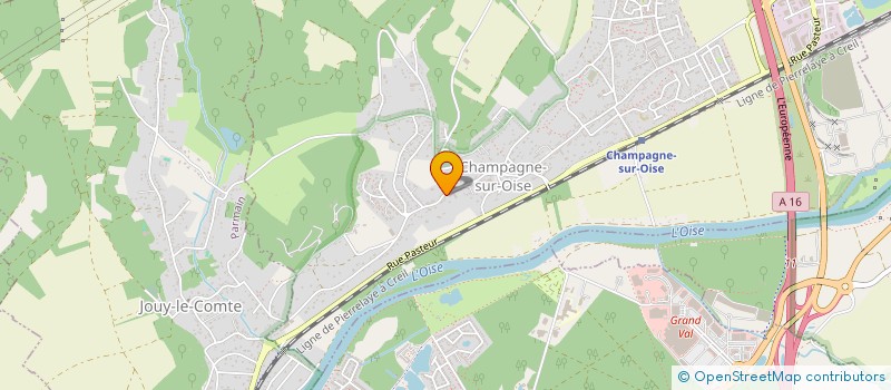 localisation de l'entreprise VINCE-PRESTIGE  CHAMPAGNE-SUR-OISE