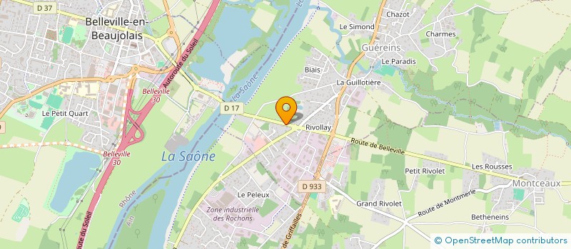 localisation de l'entreprise VINCE TERRASSEMENT  GUEREINS