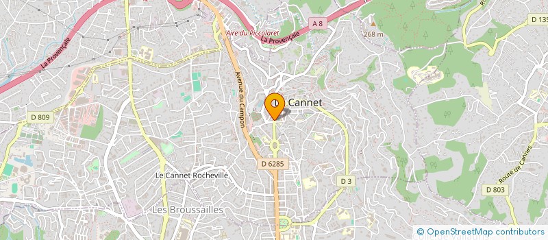 localisation de l'entreprise VINCELOT à LE CANNET