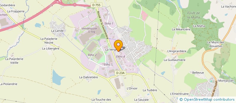 localisation de l'entreprise VINCENDEAU MAINTENANCE ENERGIE à LES HERBIERS