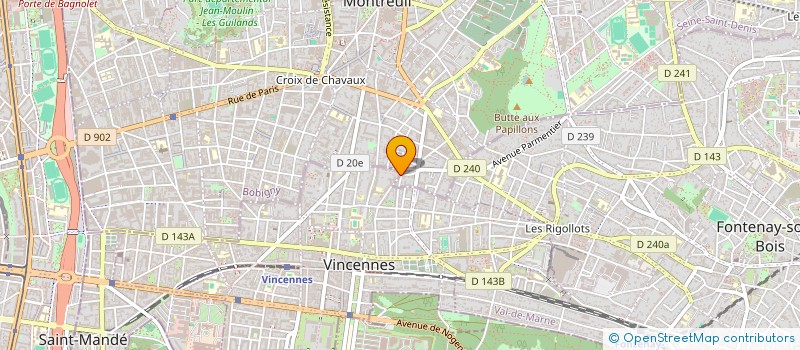 localisation de l'entreprise VINCENNES COURTAGE à VINCENNES