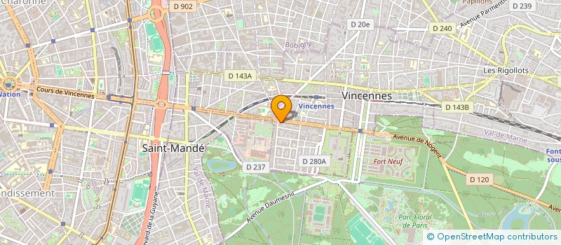 localisation de l'entreprise VINCENNES SERVICE RAPIDE à VINCENNES