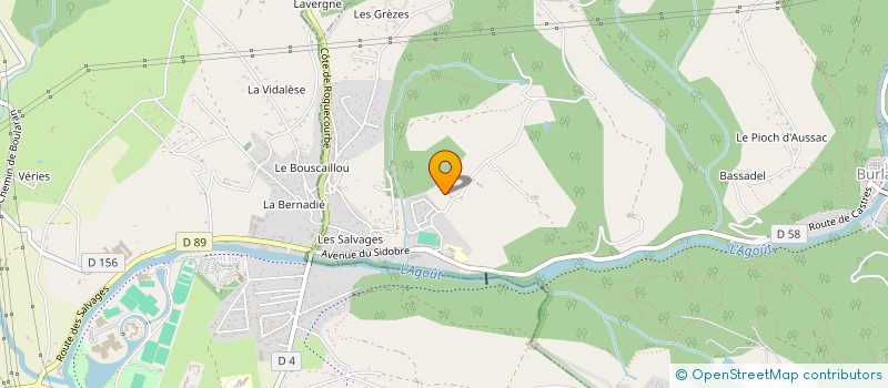 localisation de l'entreprise VINCENT à BURLATS