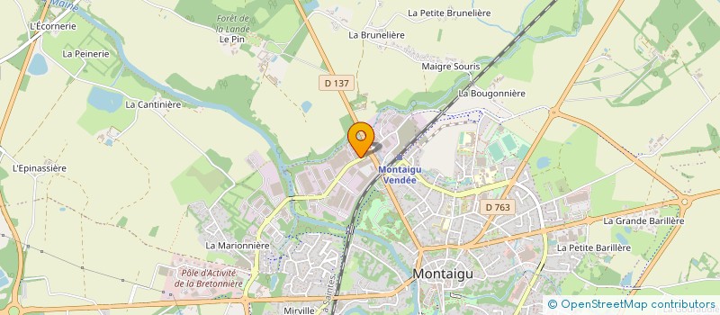 localisation de l'entreprise VINCENT 4 X 4 à MONTAIGU-VENDEE