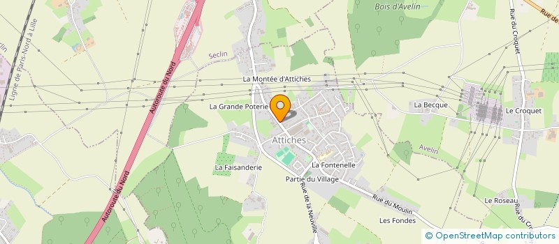 localisation de l'entreprise VINCENT  ATTICHES