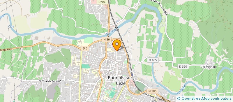 localisation de l'entreprise VINCENT AUTO LIFTING  BAGNOLS-SUR-CEZE