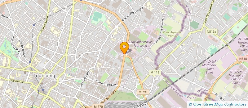 localisation de l'entreprise VINCENT BATIMENT  TOURCOING