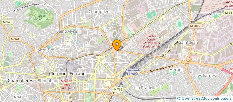 localisation de l'entreprise VINCENT BERNARD  CLERMONT-FERRAND