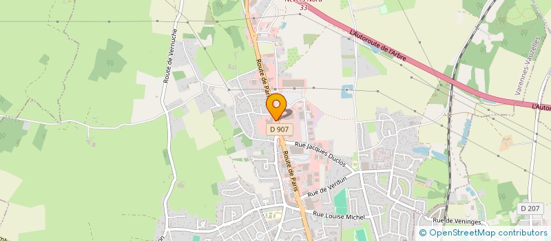 localisation de l'entreprise VINCENT BILLOUT ANNE ET VINCENT ANDRE  VARENNES-VAUZELLES