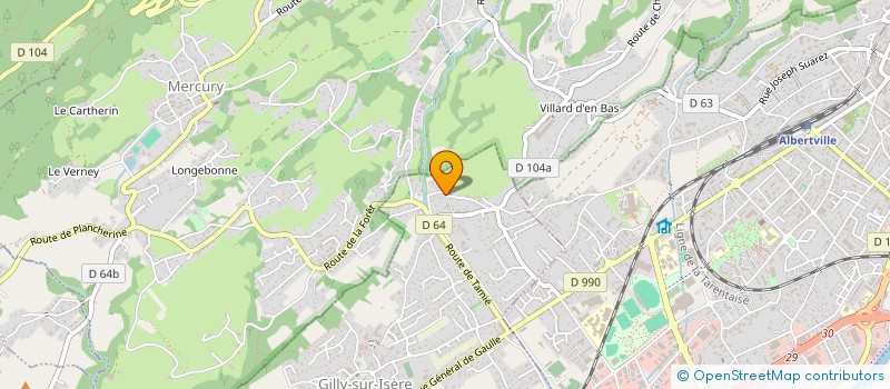 localisation de l'entreprise VINCENT BON  GILLY-SUR-ISERE