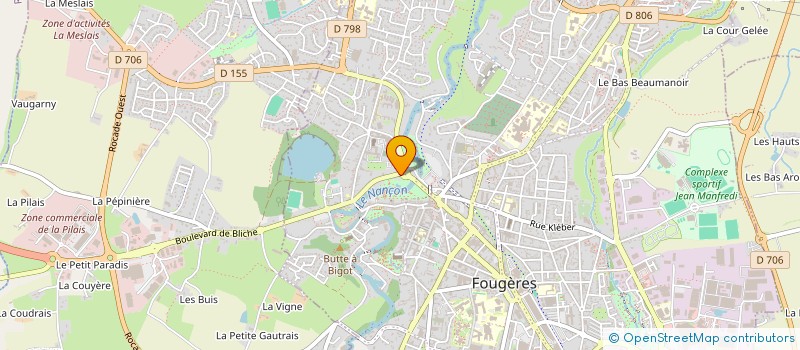 localisation de l'entreprise VINCENT BOTTIER 1 ONE DINARD  FOUGERES