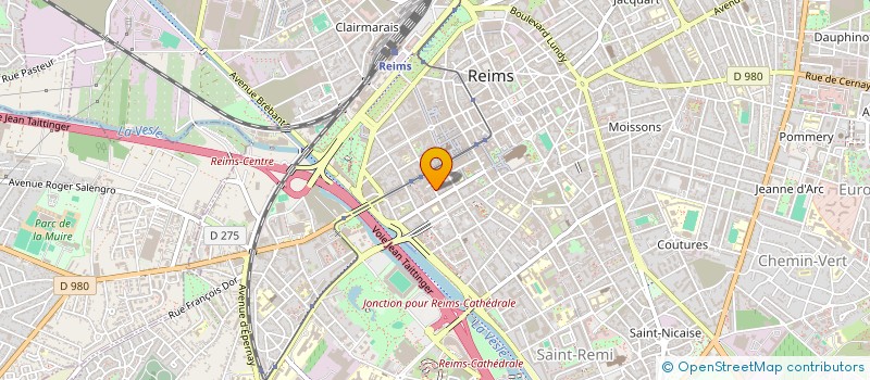 localisation de l'entreprise VINCENT CROCHET, DAVID MENNETRET, CHRISTOPHE PIERRET, CHANTAL THIBAULT ET FRANCK LESCOUT NOTAIRES ASSOCIES D'UNE SOCIETE  REIMS