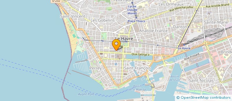 localisation de l'entreprise VINCENT DAVOT SCI à LE HAVRE