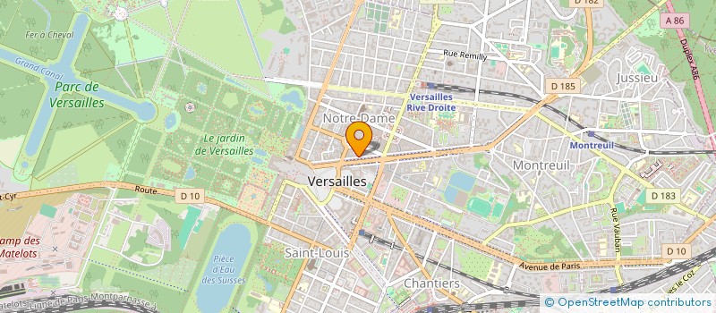 localisation de l'entreprise VINCENT DE BERNY ARCHITECTE à VERSAILLES