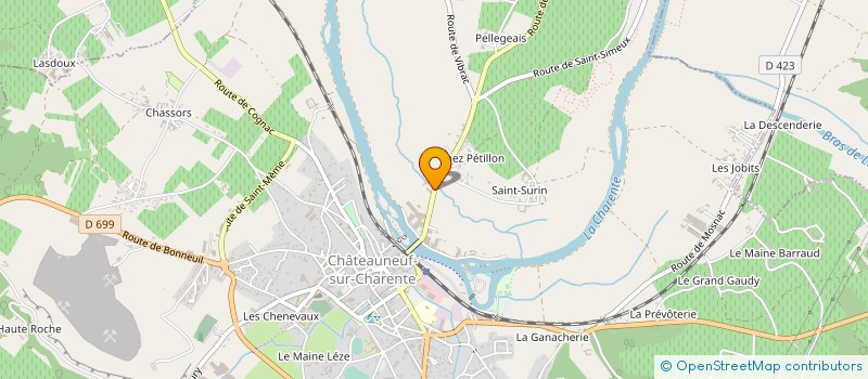 localisation de l'entreprise VINCENT DECO  CHATEAUNEUF-SUR-CHARENTE