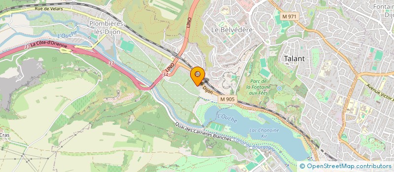 localisation de l'entreprise VINCENT DONNET à PLOMBIERES-LES-DIJON