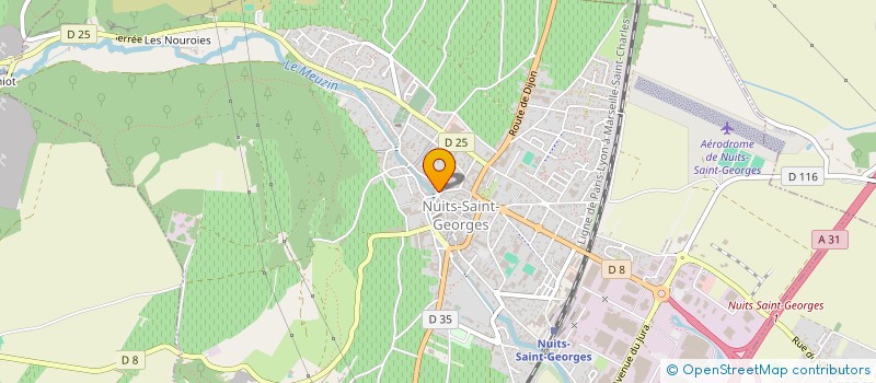 localisation de l'entreprise VINCENT ET FILS à NUITS-SAINT-GEORGES