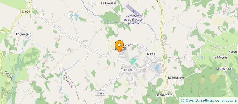 localisation de l'entreprise VINCENT ET LUC  CAMPUAC