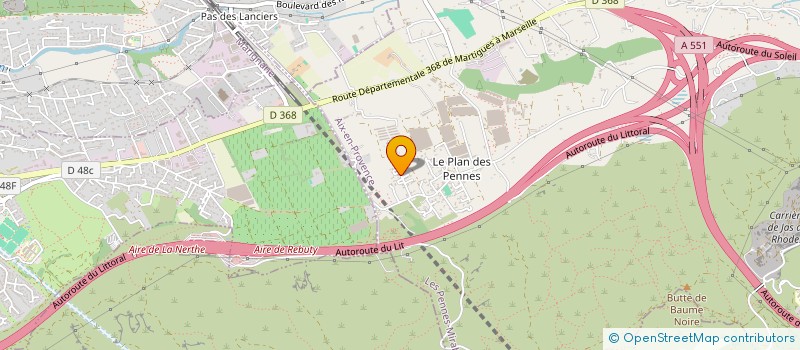 localisation de l'entreprise VINCENT ET REMY PISCINES à LES PENNES-MIRABEAU