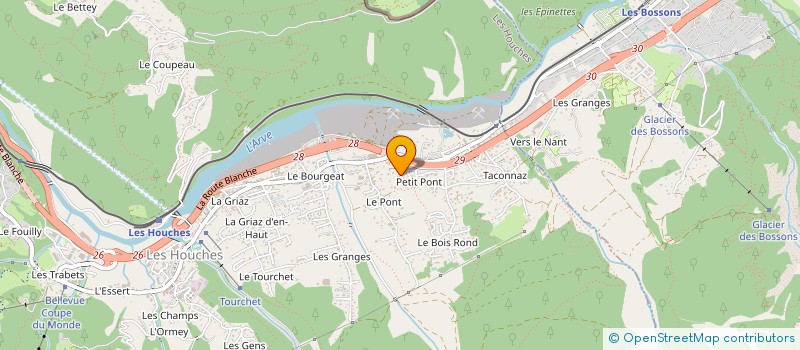 localisation de l'entreprise VINCENT FRANCK à LES HOUCHES