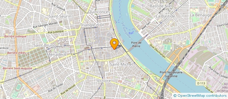 localisation de l'entreprise VINCENT GEOFFROY ARCHITECTURE  BORDEAUX