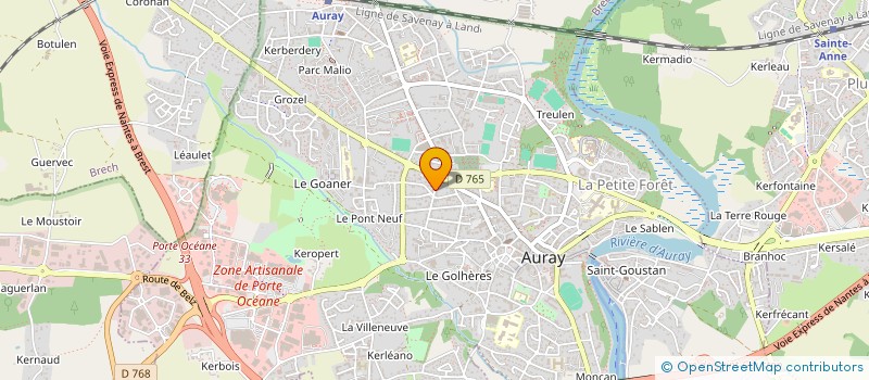 localisation de l'entreprise VINCENT INVESTISSEMENT à AURAY