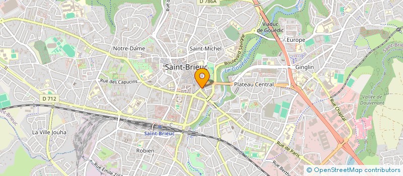 localisation de l'entreprise VINCENT LECLERCQ AVOCAT à SAINT-BRIEUC