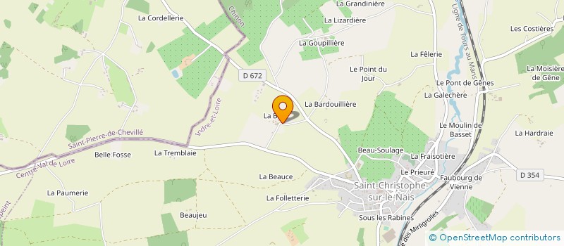 localisation de l'entreprise VINCENT MENARD à SAINT-CHRISTOPHE-SUR-LE-NAIS