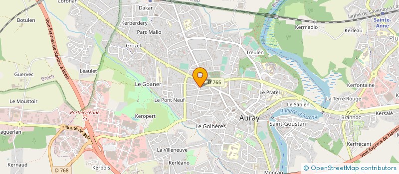 localisation de l'entreprise VINCENT PATRIMOINE à AURAY