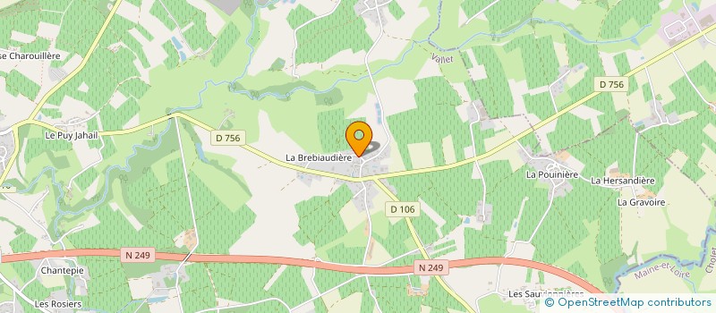 localisation de l'entreprise VINCENT PETITEAU  VALLET