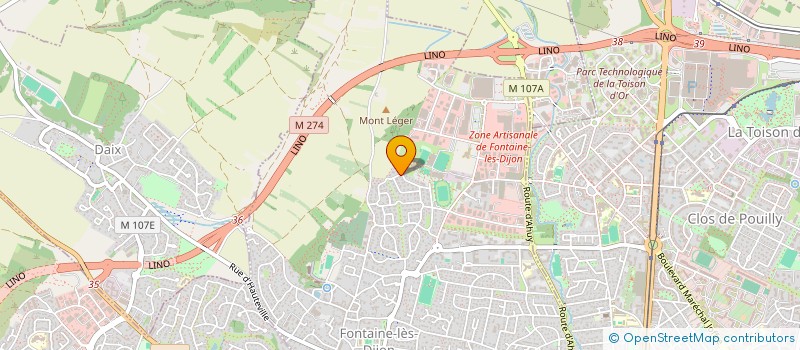 localisation de l'entreprise VINCENT R. GESTION  FONTAINE-LES-DIJON