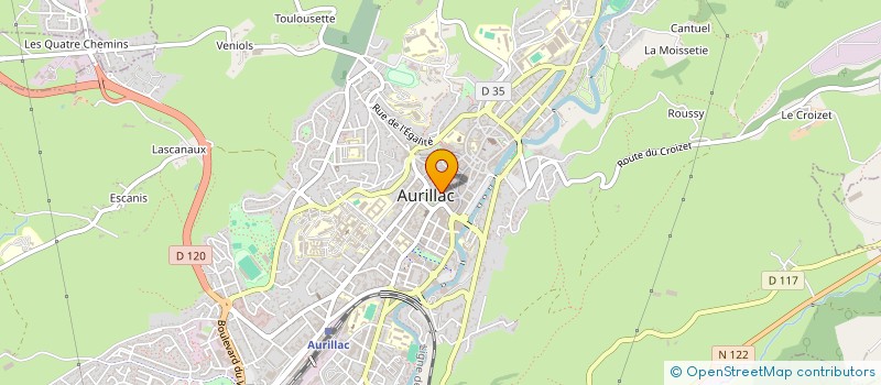 localisation de l'entreprise VINCENT REMY IMMOBILIER à AURILLAC