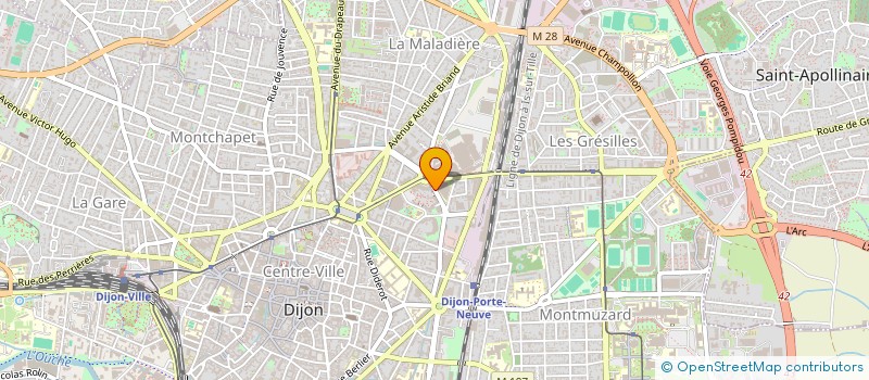 localisation de l'entreprise VINCENT RENE ET HELENE à DIJON