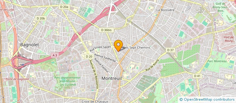localisation de l'entreprise VINCENT RICARD à MONTREUIL