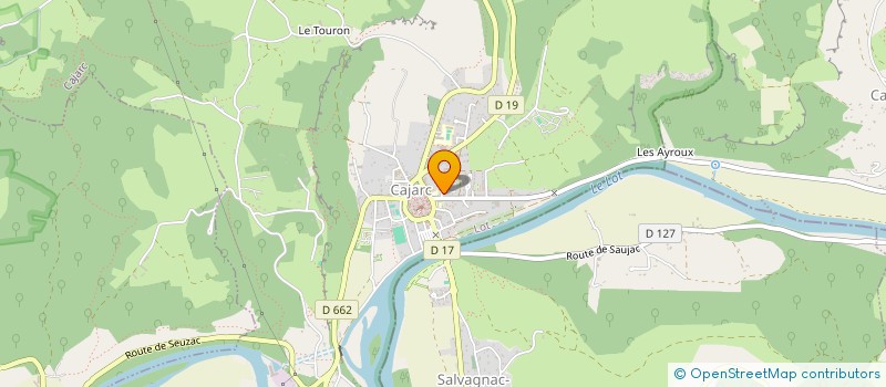 localisation de l'entreprise VINCENT ROUX ET MARC THOURON  CAJARC