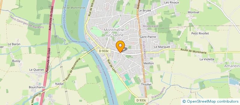 localisation de l'entreprise VINCENT RUELLE  MONTMERLE-SUR-SAONE