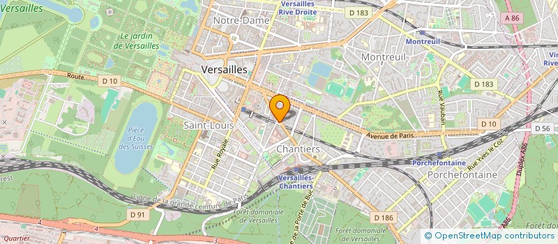 localisation de l'entreprise VINCENT SIMONET  VERSAILLES