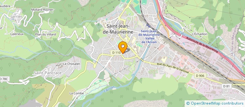 localisation de l'entreprise VINCENT SONZOGNI à SAINT-JEAN-DE-MAURIENNE