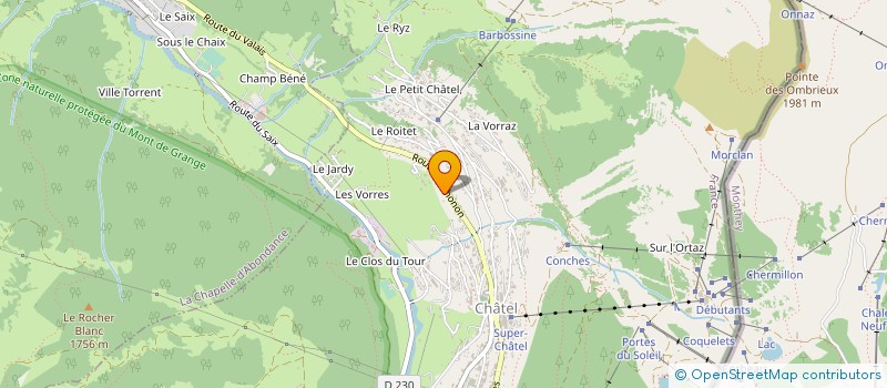 localisation de l'entreprise VINCENT SPORTS à CHATEL